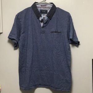 Cactus man polo shirt size Large. Great condition. Color blue.
